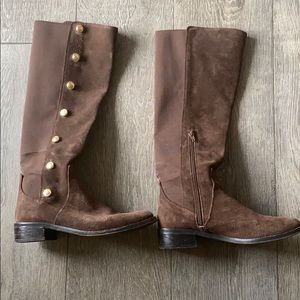 Brown suede Vince Camuto boots